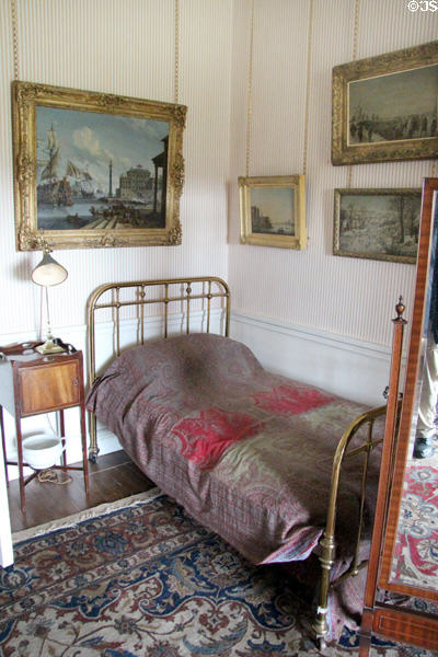 Frederick Sharp's Dressing Room with his collection of Dutch & British paintings (17th & 19thC) at Hill of Tarvit Mansion. Cupar, Scotland.