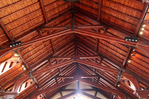 Beam ceiling in Ballroom at Blair Castle. Pitlochry, Scotland.