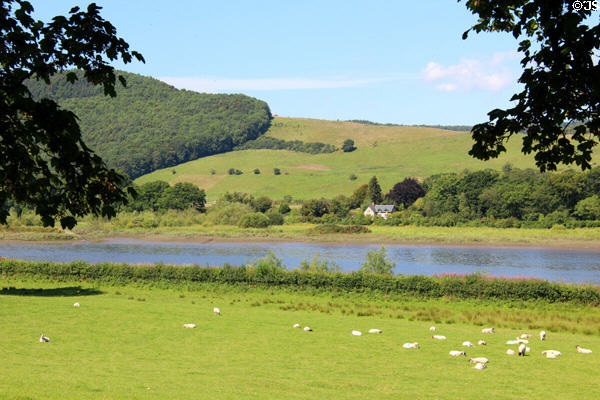 River Tay at Elcho Castle. Perth, Scotland.