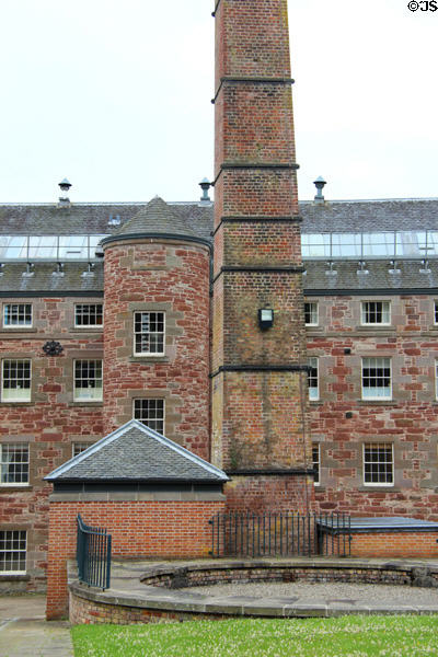 Exterior structure at Stanley Mills. Stanley, Scotland.
