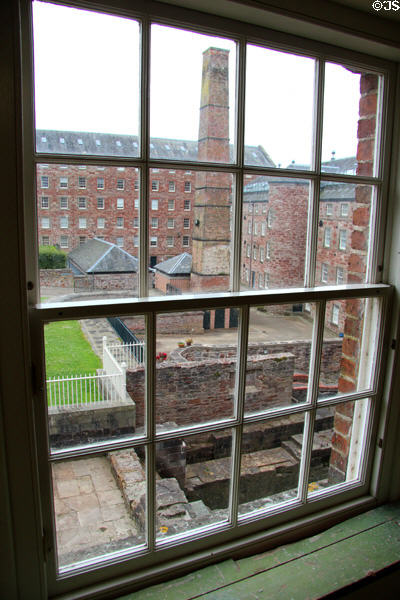 Factory structures at Stanley Mills. Stanley, Scotland.