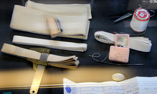 Woven cotton tapes & threads once produced at Stanley Mills. Stanley, Scotland.