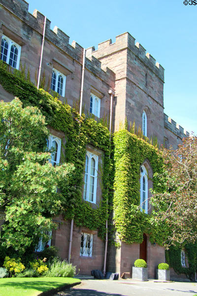 Central entrance at Scone Palace. Perth, Scotland.