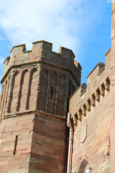 Crenellations of Scone Palace. Perth, Scotland.