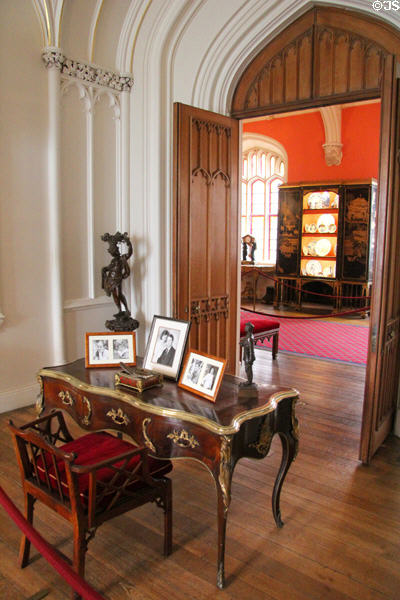 Gothic ante-room between dining & drawing rooms at Scone Palace. Perth, Scotland.