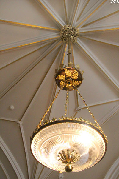 Chandelier in ante-room at Scone Palace. Perth, Scotland.