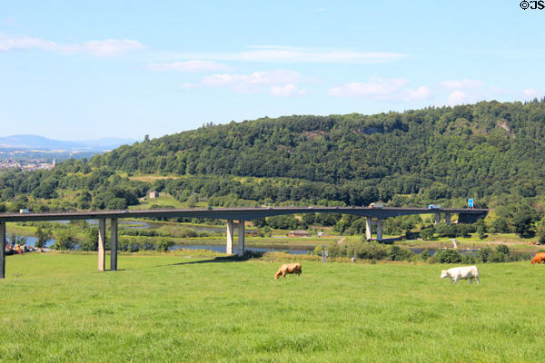 Expressway bridge over River Tay south of Perth. Perth, Scotland.