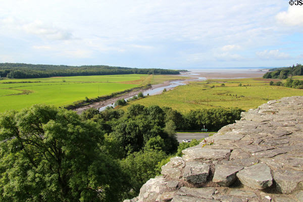 View of Fleet Estuary from Cardoness Castle. Scotland.