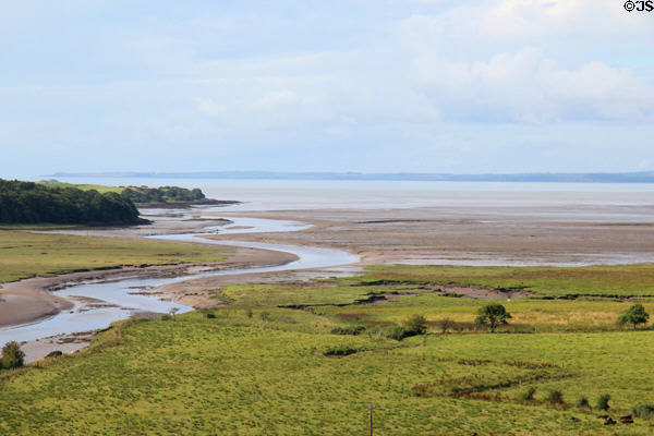 View of Fleet Estuary from Cardoness Castle. Scotland.