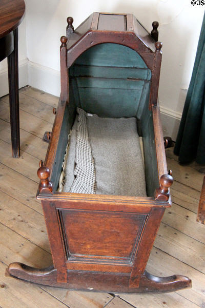 Cradle at Robert Burns House. Dumfries, Scotland.