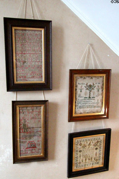 Samplers at Broughton House. Kirkcudbright, Scotland.