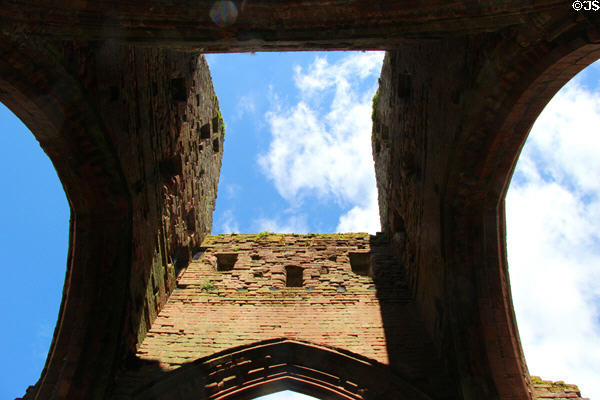 Transept structure at Sweetheart Abbey. New Abbey, Scotland.