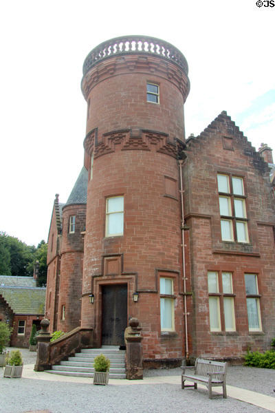 Threave House (1872) at Threave Garden. Rhonehouse, Scotland. Architect: Charles Kinnear of Peddie & Kinnear.