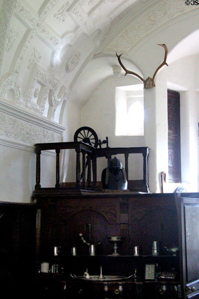 The Hall at Craigievar Castle. Alford, Scotland.