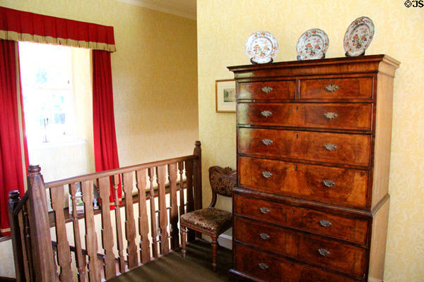 Chest in Queen Anne Wing at Crathes Castle. Crathes, Scotland.
