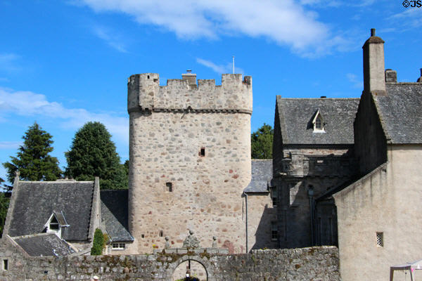 Drum Castle run as museum by National Trust for Scotland (NTS). Drumoak, Scotland.