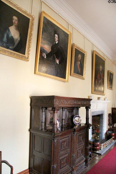 Victorian gallery at Drum Castle. Drumoak, Scotland.