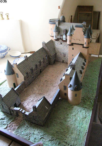 Model of Castle Fraser at Castle Fraser. Aberdeenshire, Scotland.