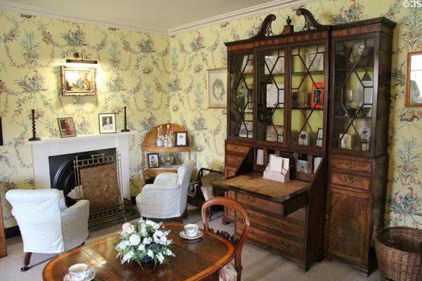 Lavinia Smiley's sitting room at Castle Fraser. Aberdeenshire, Scotland.
