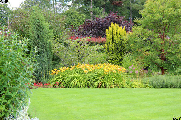 Gardens at Castle Fraser. Aberdeenshire, Scotland.