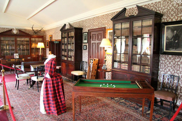 Library (1830s) at Castle Fraser. Aberdeenshire, Scotland.
