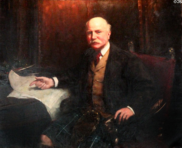 Portrait of Alexander Leith at Fyvie Castle. Turriff, Scotland.