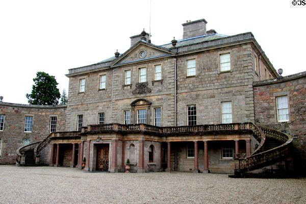 Driveway facade at Haddo House. Methlick, Scotland.