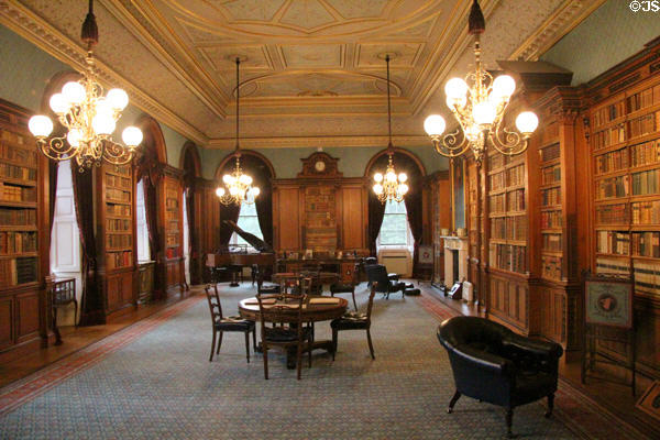 Library at Haddo House. Methlick, Scotland.