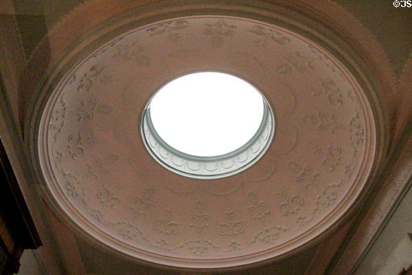Dome with oculus in chapel at Haddo House. Methlick, Scotland.