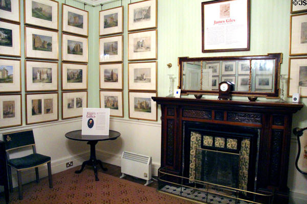 Paintings of castles of Aberdeenshire (prior to 1872) by James Giles at Haddo House. Methlick, Scotland.