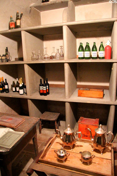 Wine cellar at Haddo House. Methlick, Scotland.