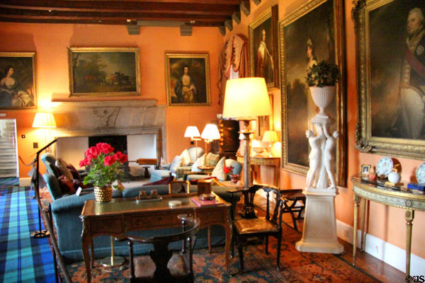 Drawing room at Cawdor Castle. Cawdor, Scotland.
