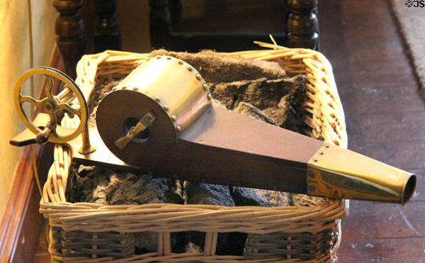 Crank operated bellows at Cawdor Castle. Cawdor, Scotland.