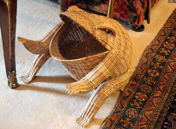 Frog basket in Tower room at Cawdor Castle. Cawdor, Scotland.