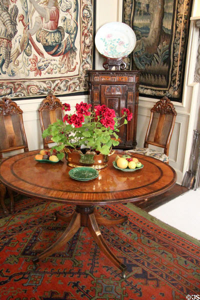 Dining room with tapestries at Cawdor Castle. Cawdor, Scotland.