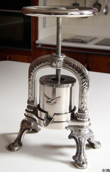 Tabletop fruit press at Cawdor Castle. Cawdor, Scotland.