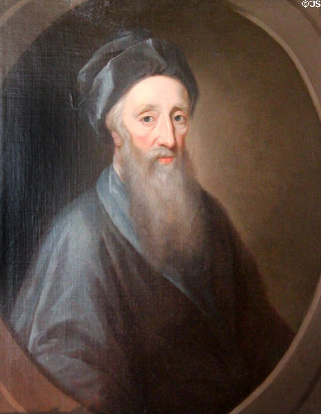 Portrait of Sir Patrick Hume (1641-1724) by William Aikman in private drawing room at Duff House. Banff, Scotland.