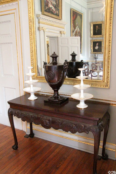 Knife urn in dining room at Duff House. Banff, Scotland.