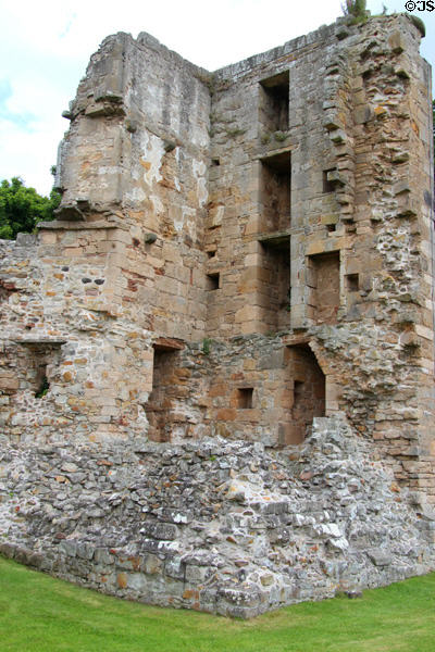 Little tower at Spynie Palace. Elgin, Scotland.