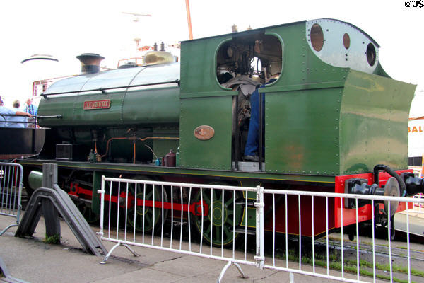 Henbury steam locomotive (1937) belonging to Bristol Harbour Railway. Bristol, England.