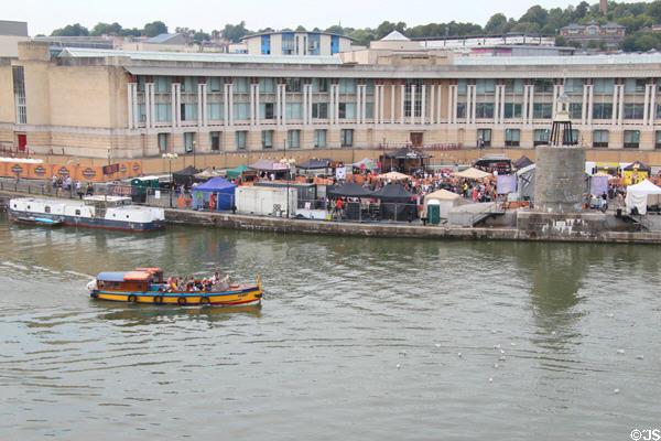 Bristol Ferry Boat which provides transportation to various points on Floating Harbour. Bristol, England.
