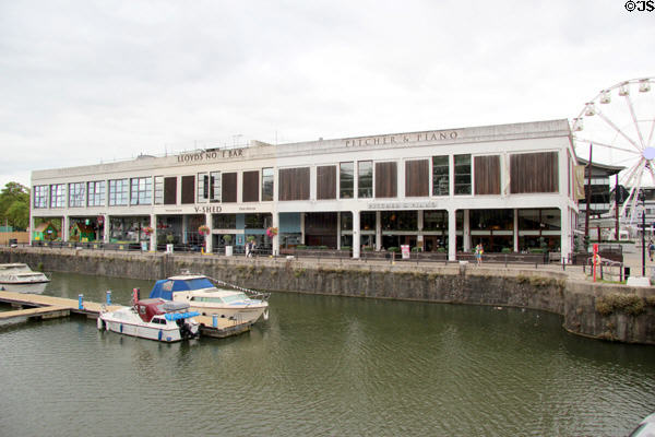 Former warehouse, designated as V-Shed, now re-purposed to meet modern commercial needs. Bristol, England.