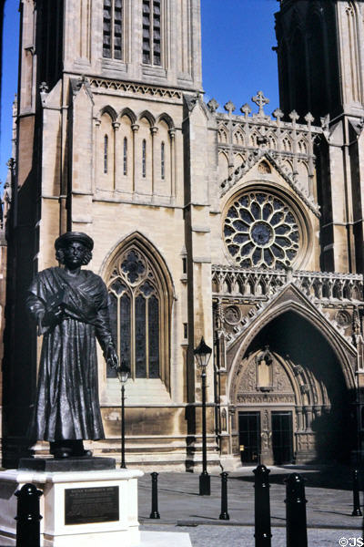 Bristol Cathedral (11thC) known for its vaulting. England. Style: Gothic Revival. Architect: John Longborough & George Edmund Street (19thC).