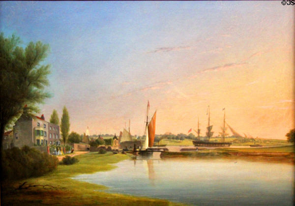 Sea Mills, Bristol painting (1844) by Joseph Walter at Bristol Museum & Art Gallery. Bristol, England.