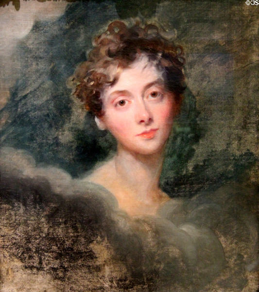 Lady Caroline Lamb painting (c1827) by Sir Thomas Lawrence at Bristol Museum & Art Gallery. Bristol, England.
