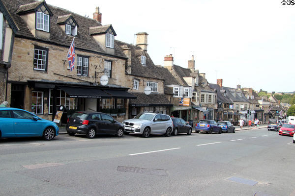 High Street view. Burford, England.