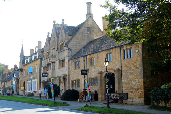 Entrance to Broadway Museum & Art Gallery, housed in a 17thC building, which focuses on the cultural significance of the town of Broadway in context of English history. Broadway, England.
