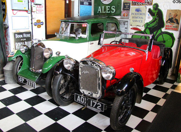 Austin classic cars at Cotswold's Motoring Museum. Bourton-on-the-Water, England.