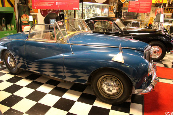 Sunbeam Alpine two seater open car (1954) at Cotswold's Motoring Museum. Bourton-on-the-Water, England.