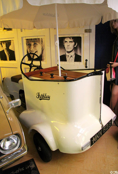 Pashley ice cream vehicle at Cotswold's Motoring Museum. Bourton-on-the-Water, England.
